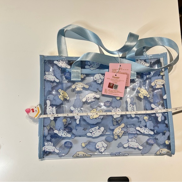 NWTS Rare Pochacco Green and Clear PVC Tote Beach Bag - Picture 3 of 4